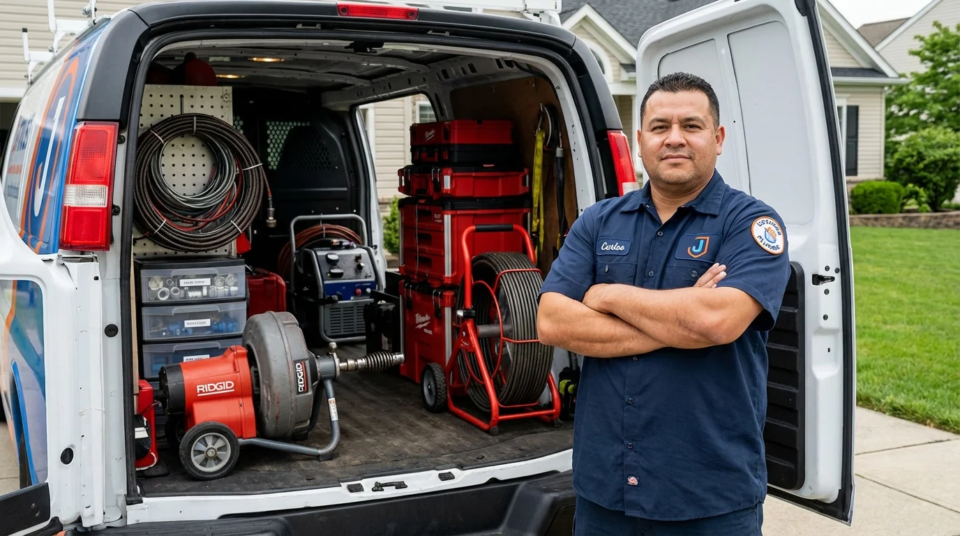 Professional drain cleaning equipment and Johns Plumbing LLC plumber in Kremmling